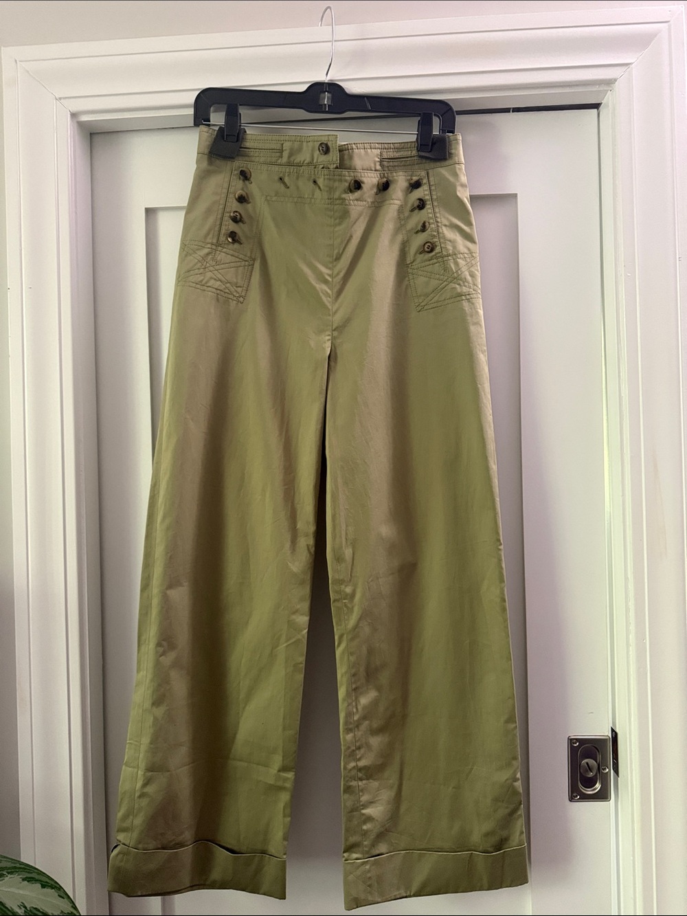 Tory Burch cotton poplin pants